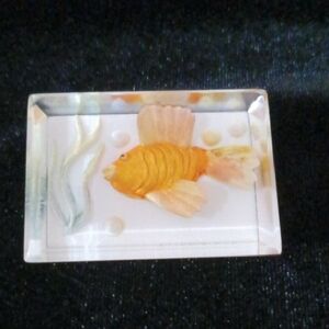 Vintage Reverse Carved Lucite Brooches